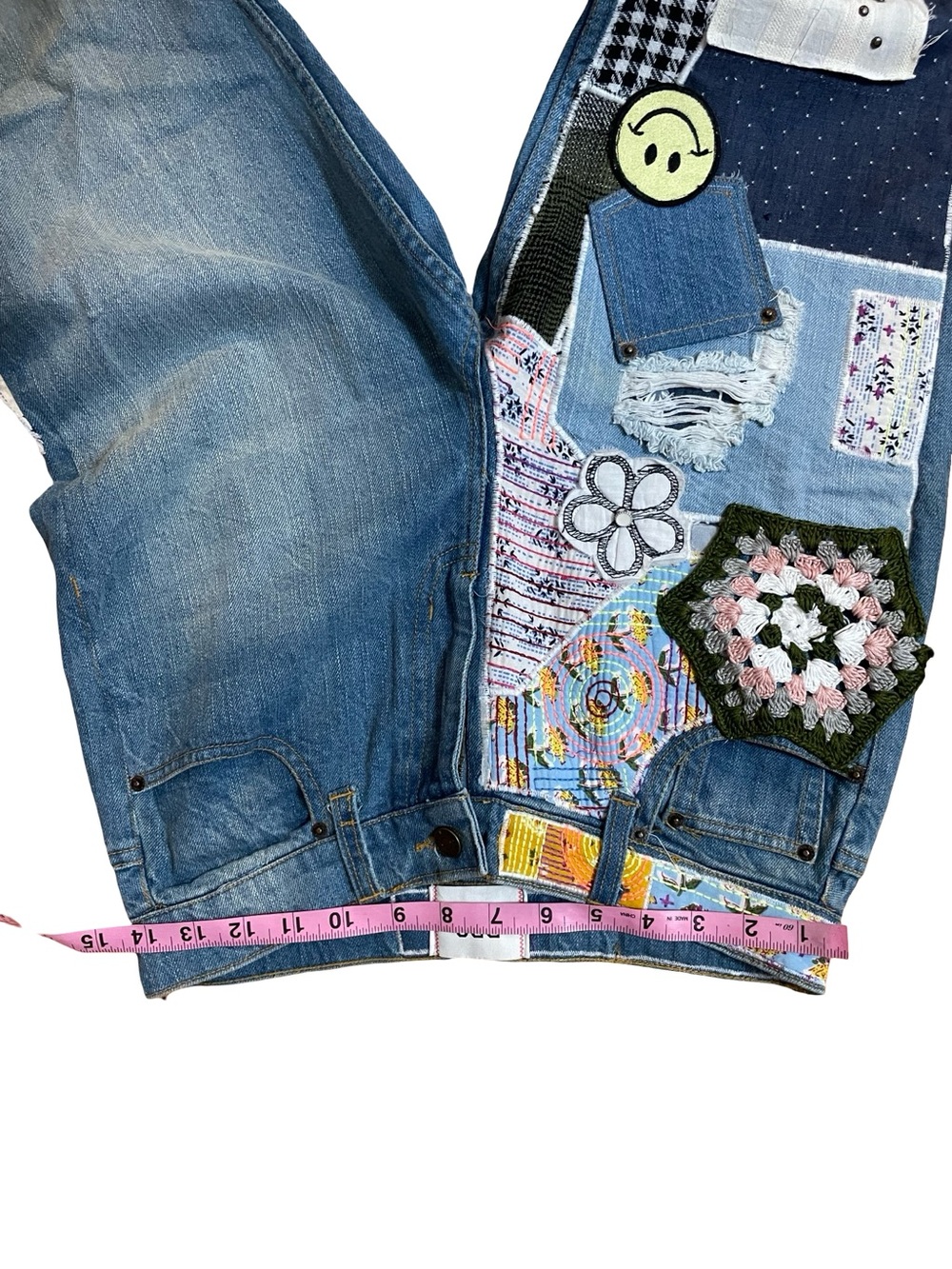 BDG Urban Outfitters Patchwork Jeans Hippie Bohemian - Picture 12 of 14